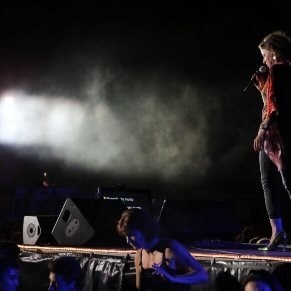 Exclusif - Tina Arena - Festival "Tout le monde chante contre le cancer" à Villefranche-de-Rouergue le 04 juillet 2015