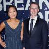 Priscilla Chan, Mark Zuckerberg lors de la 2e cérémonie annuelle des Breakthrough Prize Awards à Mountain View, le 9 novembre 2014