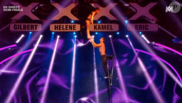 Chilly and Fly, dans la demi-finale d'Incroyable Talent saison 10 sur M6, le mardi 1er décembre 2015.