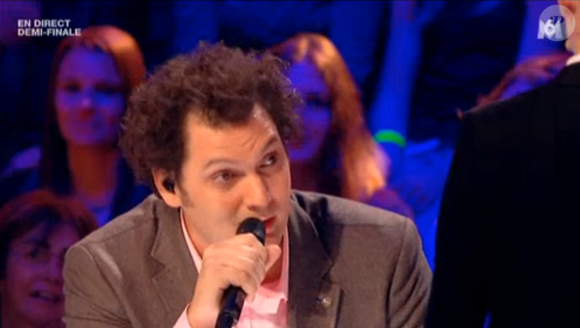 Eric Antoine, dans la demi-finale d'Incroyable Talent saison 10 sur M6, le mardi 1er décembre 2015.