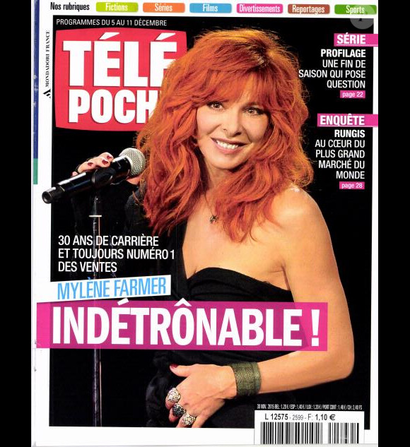 Magazine Télé Poche en kiosques le 30 novembre 2015.