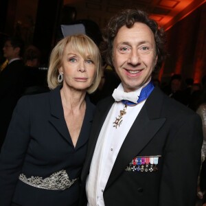 Exclusif - Stéphane Bern et Ophélie Renouard lors de la Vingt-troisième édition du Bal au Palais de Chaillot à Paris, le 28 novembre 2015.  © Le Bal/Jacovides/Borde/Moreau/Bestimage