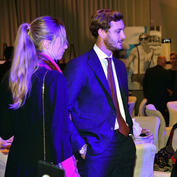 Exclusif - Pierre Casiraghi et sa femme Beatrice Borromeo, Louis Ducruet et sa compagne Marie - Ventes aux enchères en faveur de Fight Aids Monaco à l'hôtel Le Meridien Beach Plaza à Monaco, le 1er décembre 2015. ©Bruno Bebert/Olivier Huitel/Pool Restreint/Bestimage