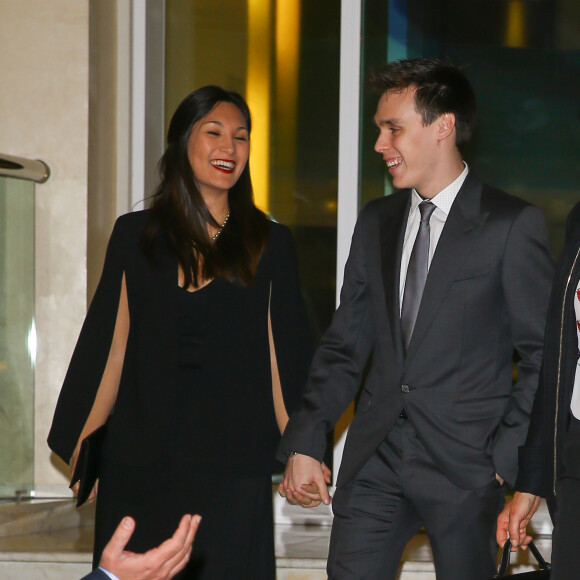Exclusif - Louis Ducruet et sa compagne Marie - Traditionnelle vente aux enchères organisée par Fight Aids Monaco tous les 1er décembre à Monaco depuis maintenant 11 ans. Les bénéfices récoltés lors de cette vente représentent plus de 60 pour 100 du budget annuel de l'association. La vente a rapporté 339000 Euros à Monaco, le 1er décembre 2015. © Olivier Huitel / Bruno Bebert / Bestimage.  Exclusive - For Germany call for price - Fight Aids Monaco association annual charity auction sale at the Sea Club Meridien, to mark World AIDS Day in Monaco on December 01, 2015. The sale have won 339000 Euros.01/12/2015 - 