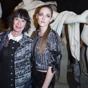 Géraldine Chaplin et Kristen Stewart - People lors de la présentation de la collection Chanel Métiers d'Art Paris-Rome aux studios Cinecitta à Rome, le 1er décembre 2015. © Olivier Borde/Bestimage