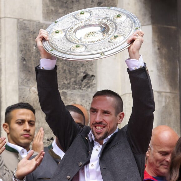 Franck Ribéry - Le Bayern de Munich célèbre sa victoire en Bundesliga et devient champion d'Allemagne pour la 25ème fois. Le 24 mai 2015 24/05/2015 - München