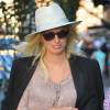 Karolina Kurkova enceinte se promène dans les rues de New York, le 15 septembre 2015.