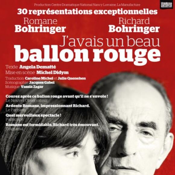 Romane et Richard Bohringer dans la pièce J'avais un beau ballon rouge