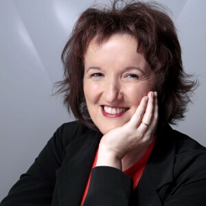 Portrait d'Anne Roumanoff réalisé à Paris le 23 septembre 2015.