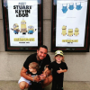 Chris Carney et ses enfants / photo postée sur Instagram, au mois de septembre 2015