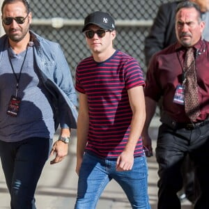 Le groupe One Direction (Harry Styles, Louis Tomlinson, Niall Horan, Liam Payne) en concert lors de 'Jimmy Kimmel Live!' à Hollywood, le 19 novembre 2015. © CPA