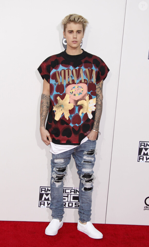 Justin Bieber - 43ème cérémonie annuelle des "American music awards" à Los Angeles le 23 novembre 2015.