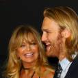 Goldie Hawn et son fils Wyatt Russell à la première du film "Les Huit Salopards" à Hollywood, le 7 décembre 2015