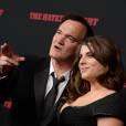 Quentin Tarantino et Courtney Hoffman à la première de "Les Huit Salopards" à Hollywood, le 7 décembre 201.