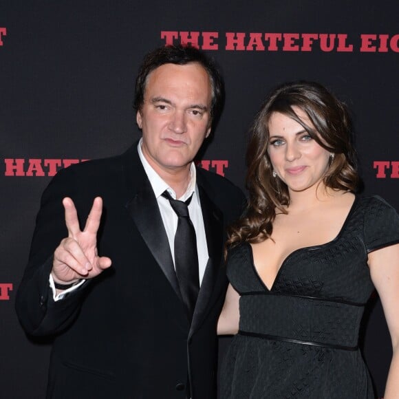 Quentin Tarantino et Courtney Hoffman à la première de "Les Huit Salopards" à Hollywood, le 7 décembre 201.