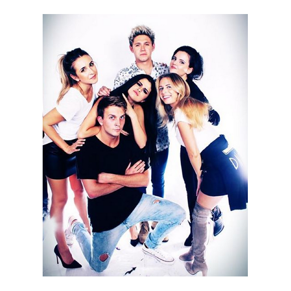 Selena Gomez, Niall Horan et Raquelle Stevens à la soirée d'anniversaire de Jenna Dewan-Tatum, le 5 décembre 2015.