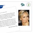 Adriana Karembeu - En marge de la COP21 "La baleine bleue" s'installe à Paris et les artistes s'engagent pour soutenir ce projet de l'association "Un cadeau pour la terre" le 30 novembre 2015. Chaque personnalité a signé un engagement de soutient au projet "La baleine bleue".