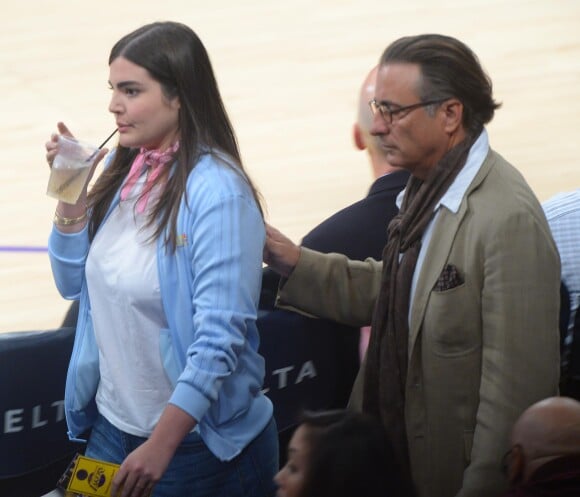 Andy Garcia et sa fille Alessandra à Los Angeles, le 15 avril 2015.