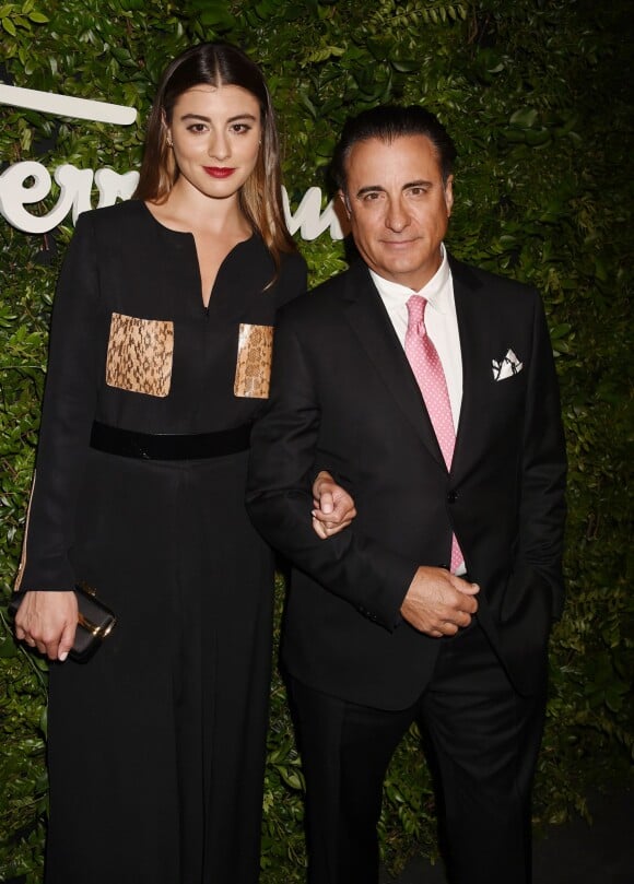 Andy Garcia et sa fille Dominik Garcia-Lorido à Beverly Hills, le 9 septembre 2015.
