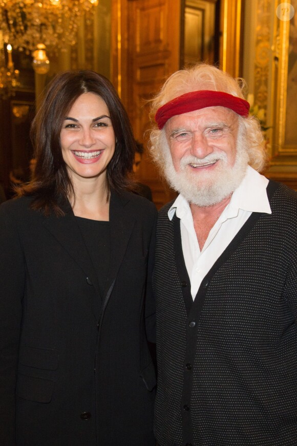 Helena Noguerra et Daniel Herrero - Dîner de la FIDH (Fédération International des Droits de l'Homme) à l'Hôtel de Ville de Paris le 8 décembre 2015.