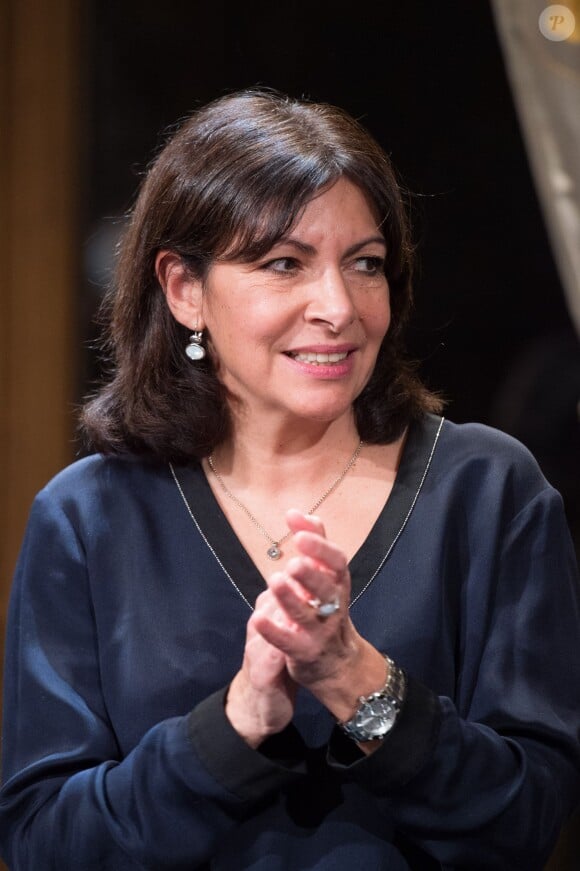 Anne Hidalgo - Dîner de la FIDH (Fédération International des Droits de l'Homme) à l'Hôtel de Ville de Paris le 8 décembre 2015.