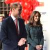 Michael Spencer accueille le prince William et Catherine Kate Middleton, la duchesse de Cambridge lors du "Icap Charity Day" à Londres, le 9 décembre 2015.