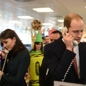 Le prince William et Kate Middleton à la 23e journée de charité annuelle de l'ICAP à Londres, le 9 décembre 2015.