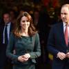 Le prince William, duc de Cambridge et Kate Middleton, duchesse de Cambridge soutiennent la journée de charité de l'ICAP à Londres le 9 décembre 2015.