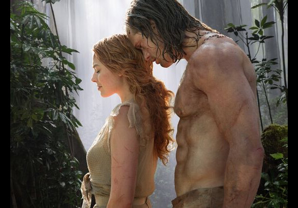 Alexander Skarsgård et Margot Robbie dans La Légende de Tarzan.