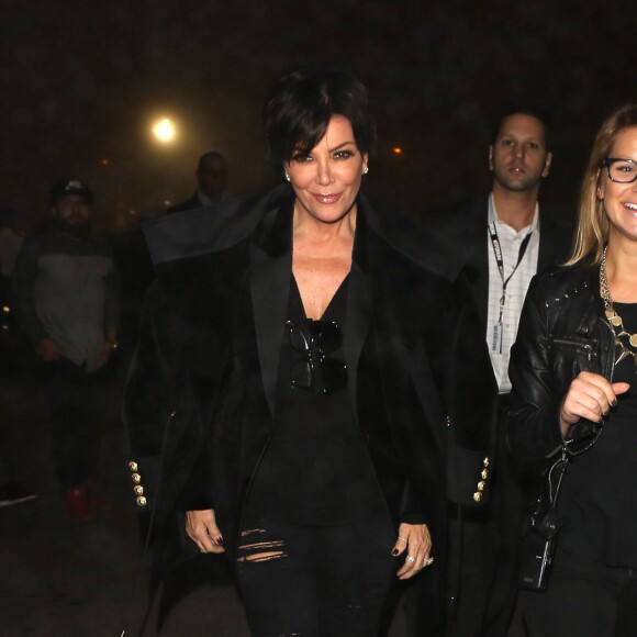 Kris Jenner au concert de The Weeknd à Los Angeles, le 9 décembre 2015