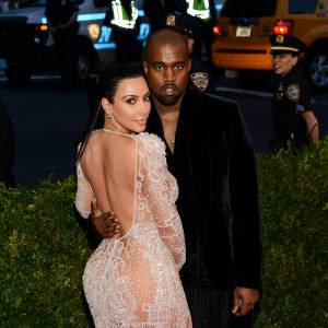 Kim Kardashian son mari Kanye West - Soirée Costume Institute Gala 2015 (Met Ball) au Metropolitan Museum célébrant l'ouverture de Chine: à travers le miroir à New York, le 4 mai 2015.