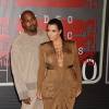 Kim Kardashian enceinte et son mari Kanye West - Soirée des MTV Video Music Awards à Los Angeles le 30 aout 2015. © CPA