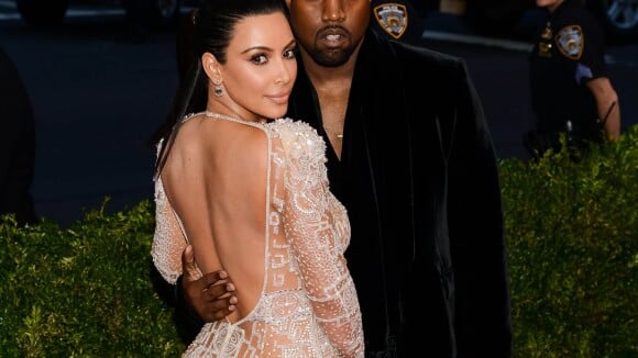 Kim Kardashian son mari Kanye West et leur petite North.
