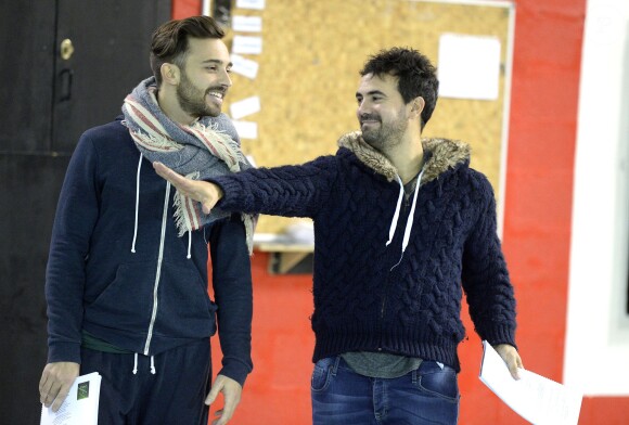 Exclusif - Alex Goude durant les répétitions du spectacle "Timéo" mis en scène par Alex Goude à l'école Nationale des Arts du Cirque de Rosny-sous-Bois, le 28 novembre 2015.