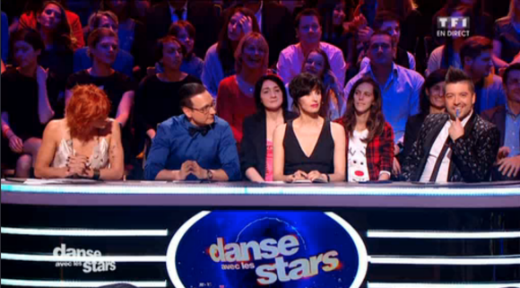 Le jury de Danse avec les stars 6 sur TF1, le samedi 12 décembre 2015.