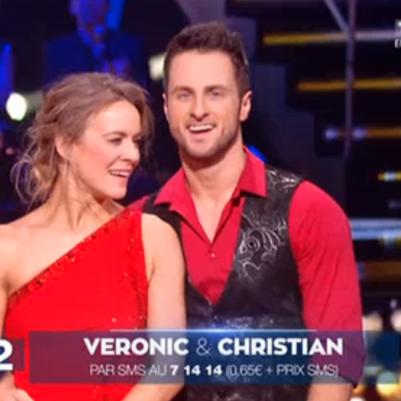 Véronic DiCaire et Christian Millette, éliminés de Danse avec les stars 6, le samedi 12 décembre 2015.