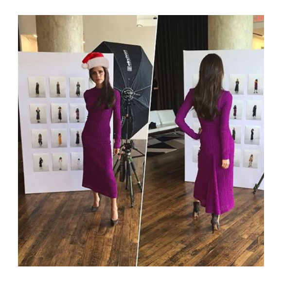 Victoria Beckham joue les mères Noël / photo postée sur Instagram, le 8 décembre 2015.