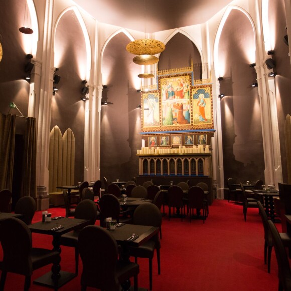 Exclusif - Le chanteur Stromae et Coralie Barbier se sont mariés à Malines dans cette ancienne église transformée en hôtel 4 étoiles, le Martin's Patershof, à Maline, 15 km de Bruxelles. C'était le samedi 12 décembre 2015.