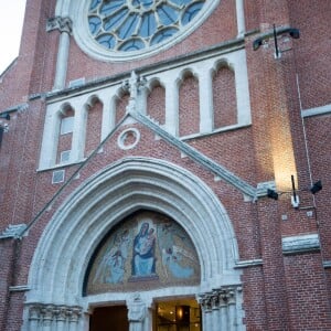 Exclusif - Le chanteur Stromae et Coralie Barbier se sont mariés à Malines dans cette ancienne église transformée en hôtel 4 étoiles, le Martin's Patershof, à Maline, 15 km de Bruxelles. C'était le samedi 12 décembre 2015.