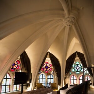 Exclusif - Le chanteur Stromae et Coralie Barbier se sont mariés à Malines dans cette ancienne église transformée en hôtel 4 étoiles, le Martin's Patershof, à Maline, 15 km de Bruxelles. C'était le samedi 12 décembre 2015.