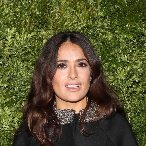 Exclusif - Salma Hayek - François-Henri Pinault, PDG de Kering, reçoit l'International Leadership Award de l'Anti-Defamation League au Waldorf Astoria Hotel à New York, le 18 novembre 2015.