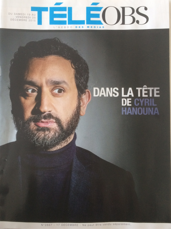 Magazine Télé Obs, numéro du 19 au 25 décembre 2015.