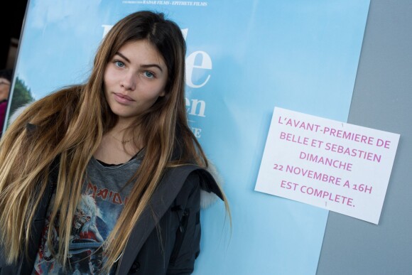 Exclusif - Thylane Blondeau - Avant-première du film "Belle et Sébastien : l'aventure continue" à Bourg-en-Bresse le 22 novembre 2015.