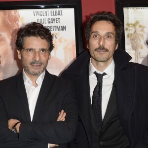 Pascal Elbé et Vincent Elbaz - Avant-première du film "Je compte sur vous" au Publicis Cinémas à Paris le 21 décembre 2015.