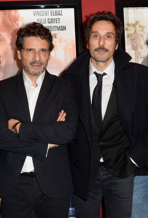 Pascal Elbé et Vincent Elbaz - Avant-première du film "Je compte sur vous" au Publicis Cinémas à Paris le 21 décembre 2015.