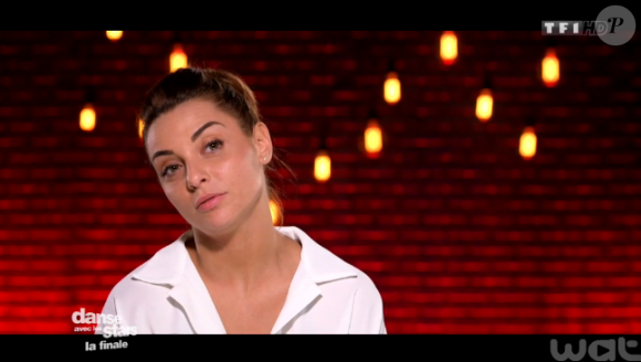Priscilla et Christophe Licata lors de la finale de Danse avec les stars 6, sur TF1, le mercredi 23 décembre 2015