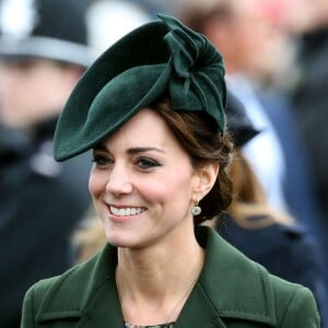 Kate Middleton, duchesse de Cambridge, à la messe de Noël en l'église St Mary Magdalene à Sandringham le 25 décembre 2015.