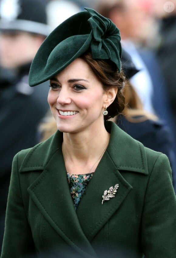 Kate Middleton, duchesse de Cambridge, à la messe de Noël en l'église St Mary Magdalene à Sandringham le 25 décembre 2015.