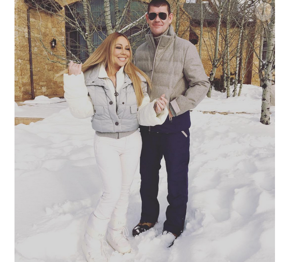 Mariah Carey passe les vacances de Noël à Aspen avec son amoureux James Packer / photo postée sur Instagram, le 21 décembre 2015.