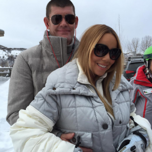 Mariah Carey passe les vacances de Noël à Aspen avec son amoureux James Packer / photo postée sur Instagram, le 21 décembre 2015.